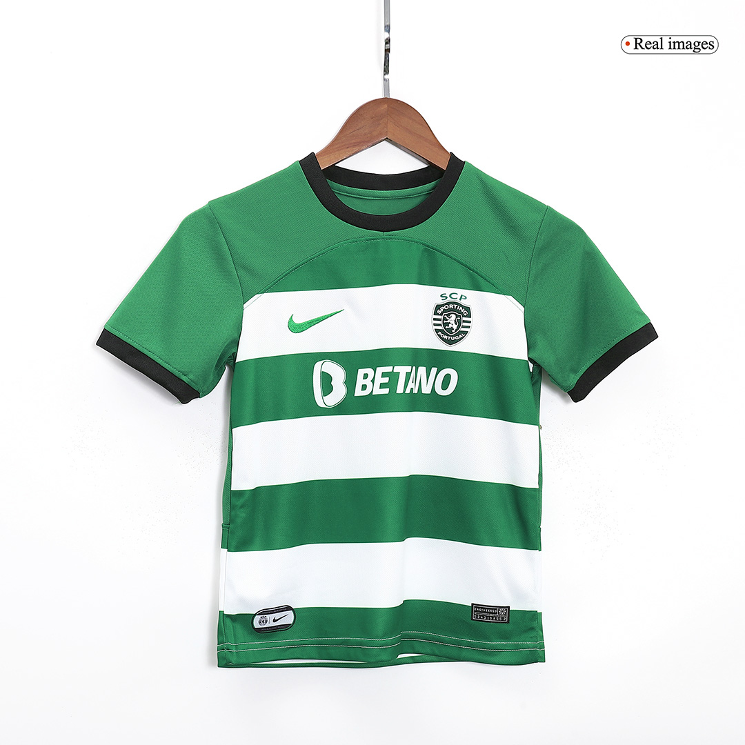 Kid's Sporting CP Home Soccer Jersey Kit(Jersey+Shorts) 2023/24 - soccerdeal