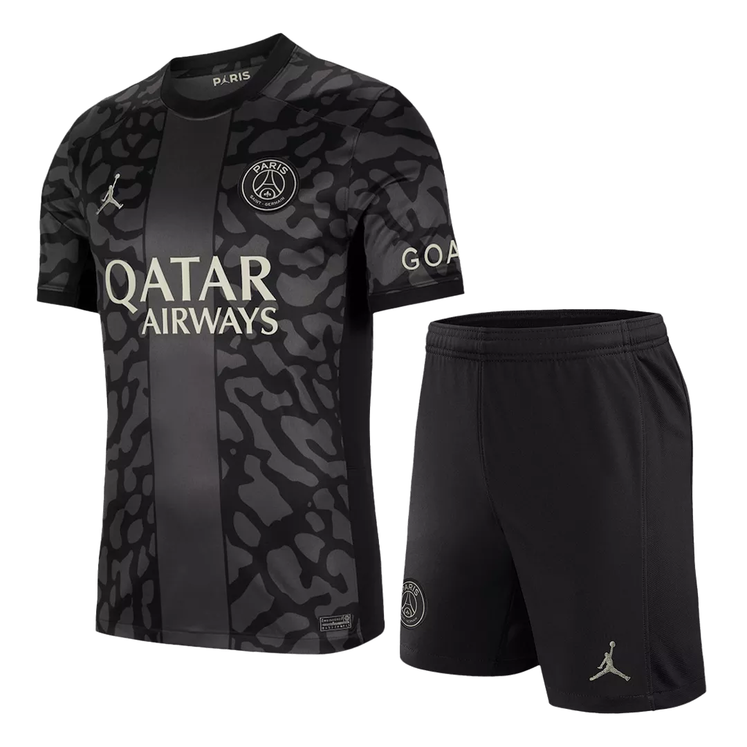 PSG Third Away Soccer Jersey Kit(Jersey+Shorts) 2023/24