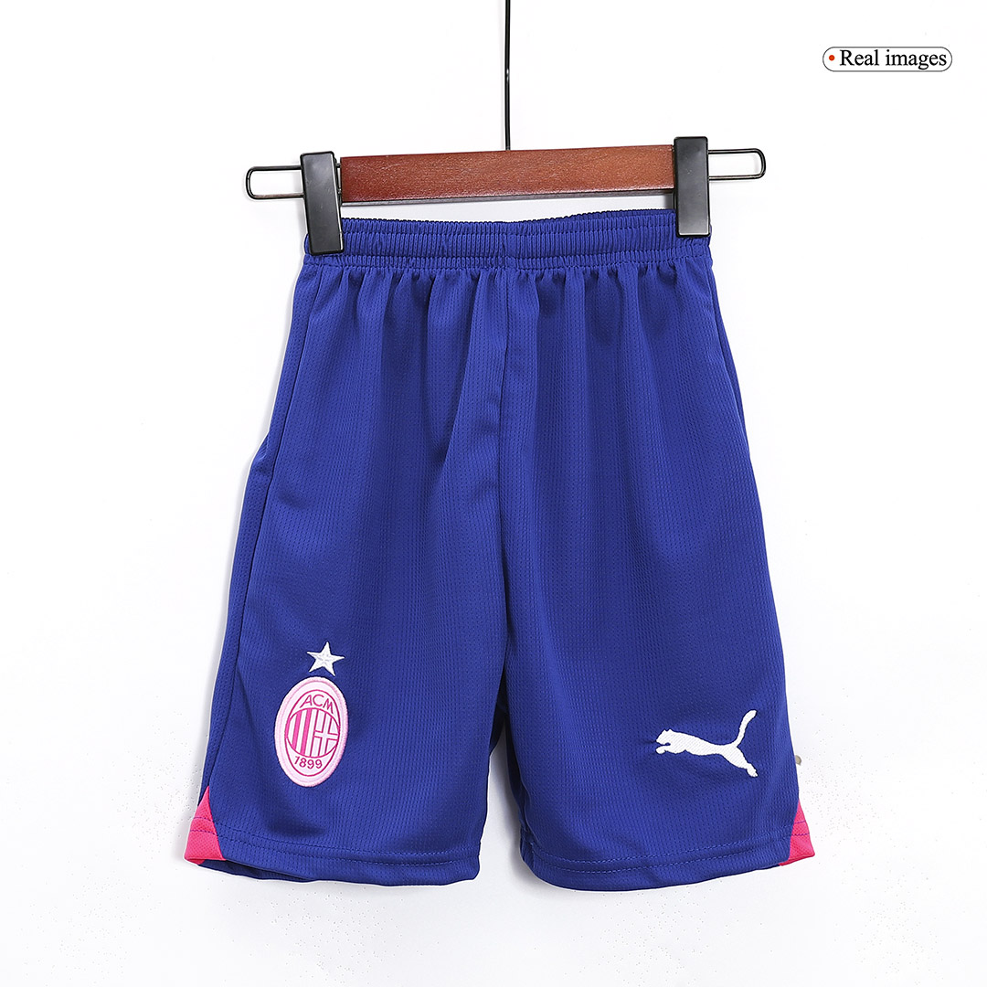 Kid's AC Milan Third Away Soccer Jersey Kit(Jersey+Shorts) 2023/24 - soccerdeal