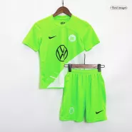 Kid's Wolfsburg Home Soccer Jersey Kit(Jersey+Shorts) 2023/24 - soccerdealshop