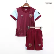 Kid's West Ham United Home Soccer Jersey Kit(Jersey+Shorts) 2023/24 - soccerdeal