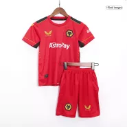 Kid's Wolverhampton Wanderers Away Soccer Jersey Kit(Jersey+Shorts) 2023/24 - soccerdealshop