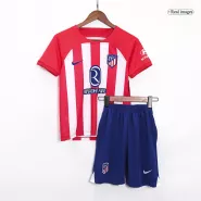 Kid's Atletico Madrid Home Soccer Jersey Kit(Jersey+Shorts) 2023/24 - soccerdealshop