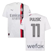 Authentic PULISIC #11 AC Milan Away Soccer Jersey 2023/24 - soccerdeal