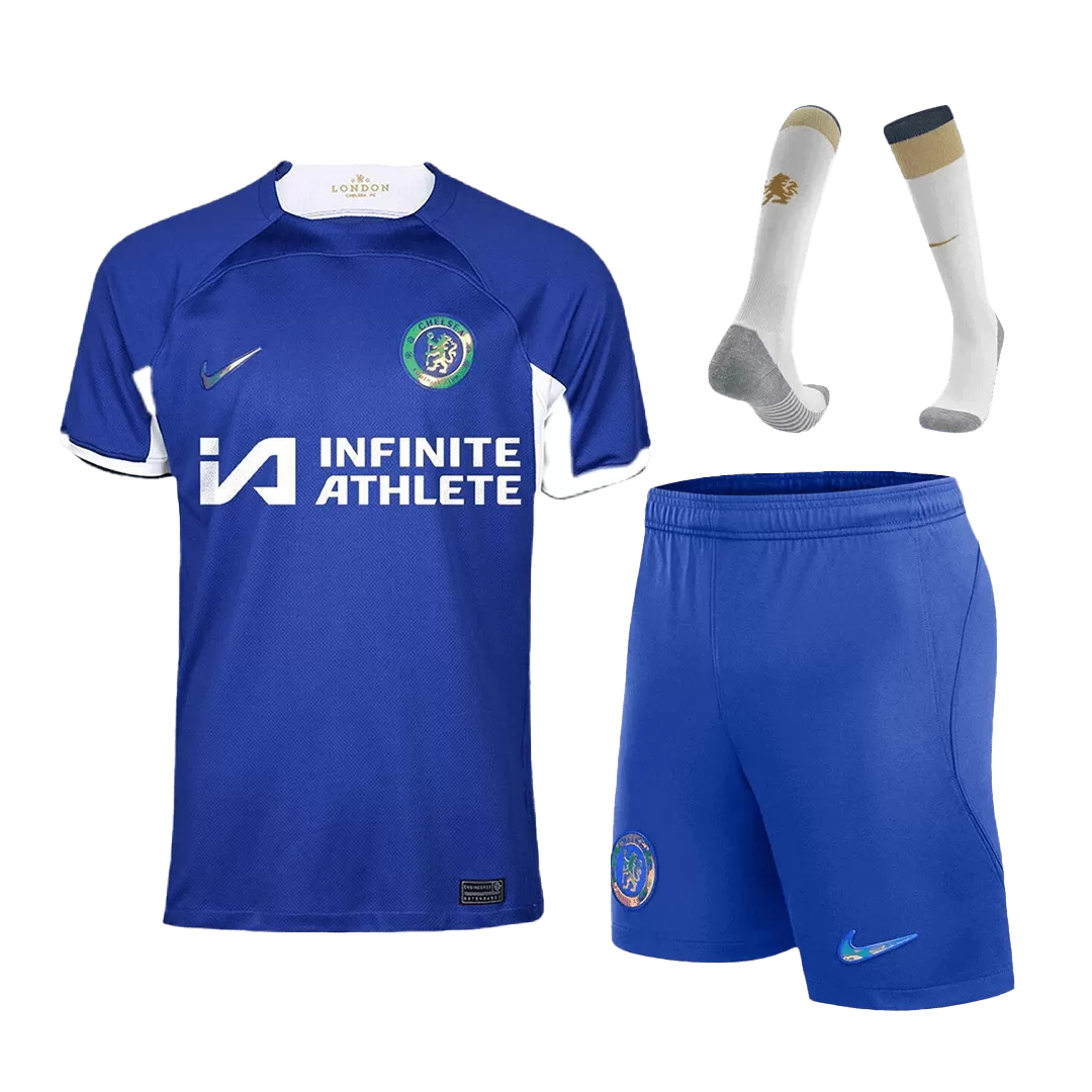 Chelsea Home Soccer Jersey Kit(Jersey+Shorts+Socks) 2023/24