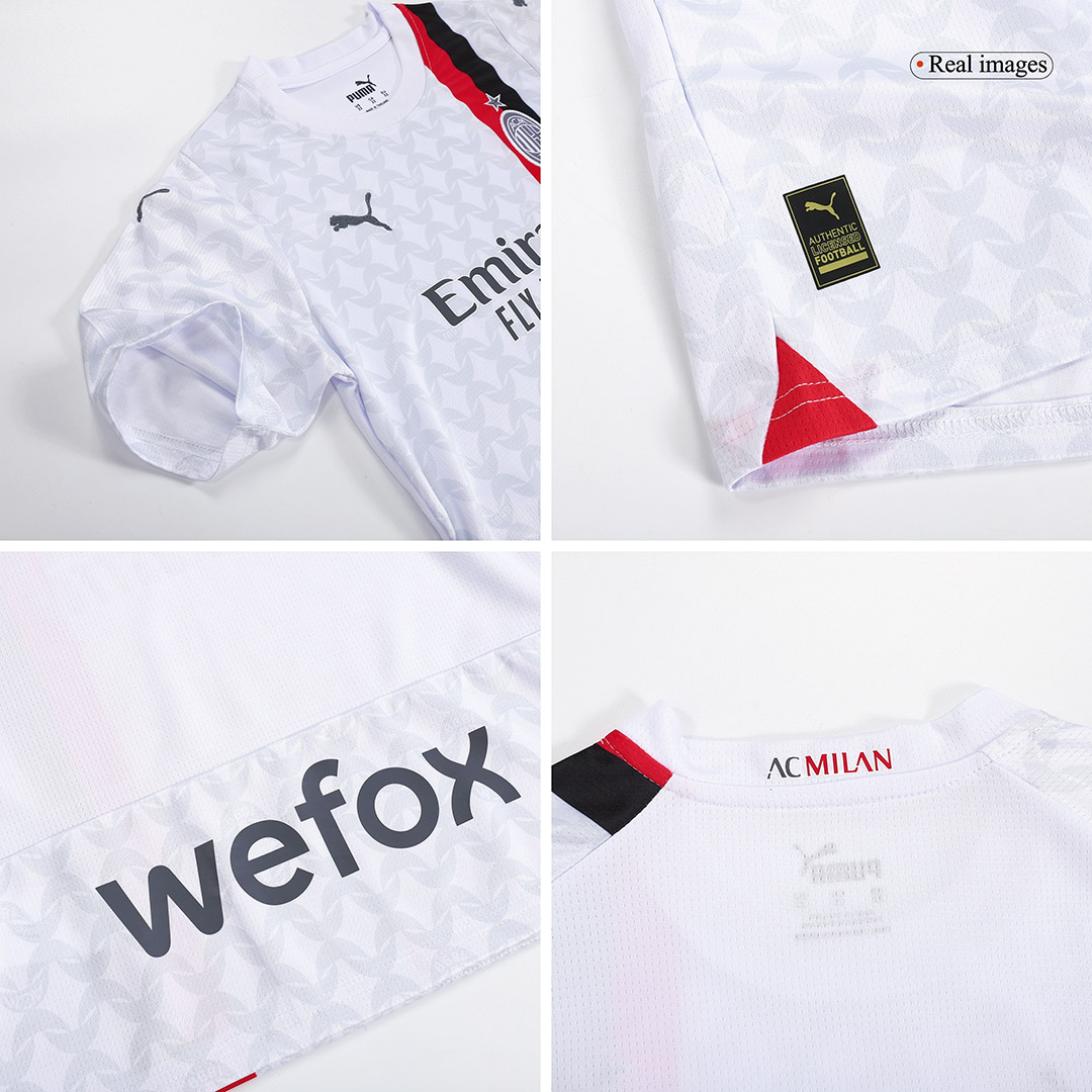 Kid's AC Milan Away Soccer Jersey Kit(Jersey+Shorts) 2023/24 - soccerdeal