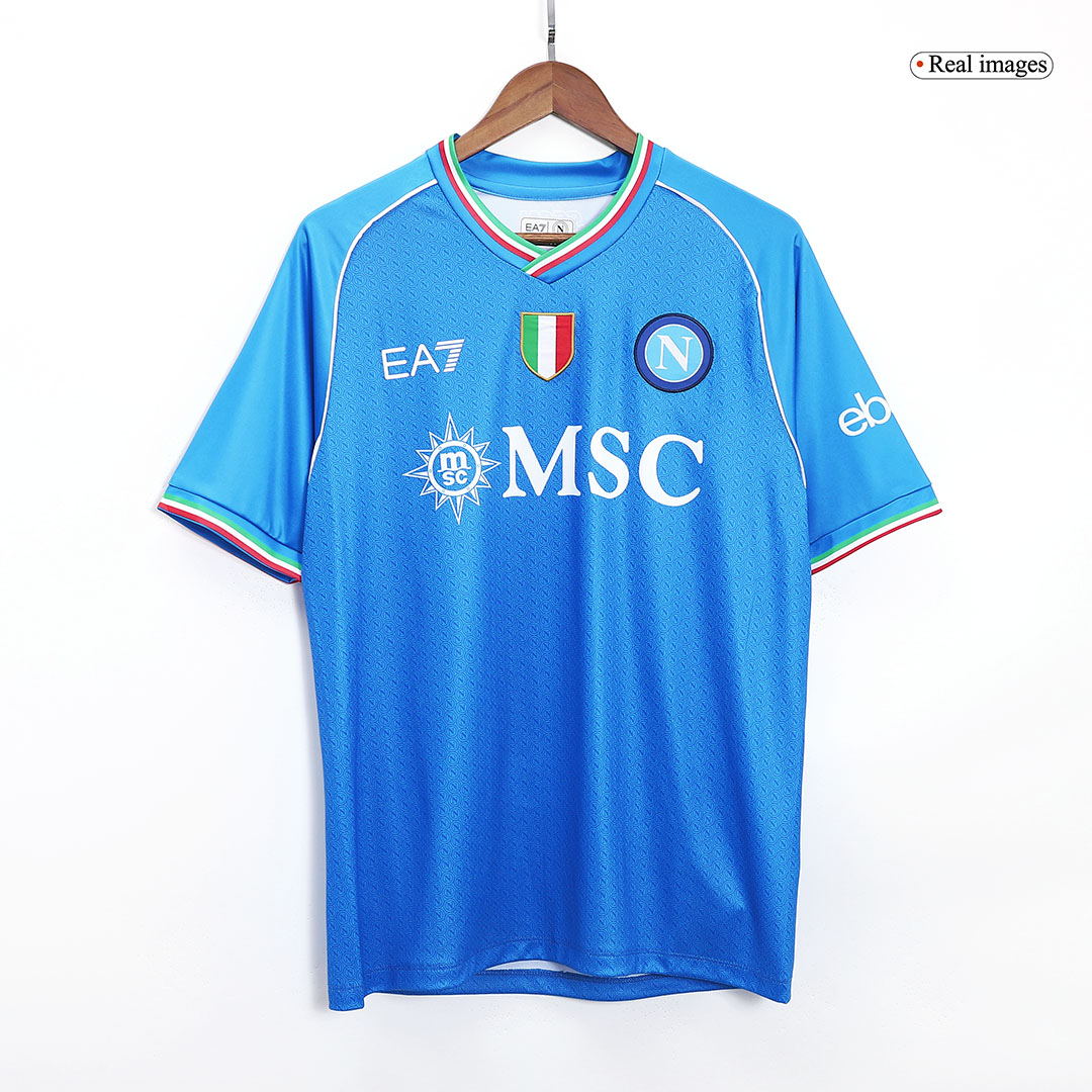 Napoli Home Soccer Jersey Kit(Jersey+Shorts) 2023/24 - soccerdeal