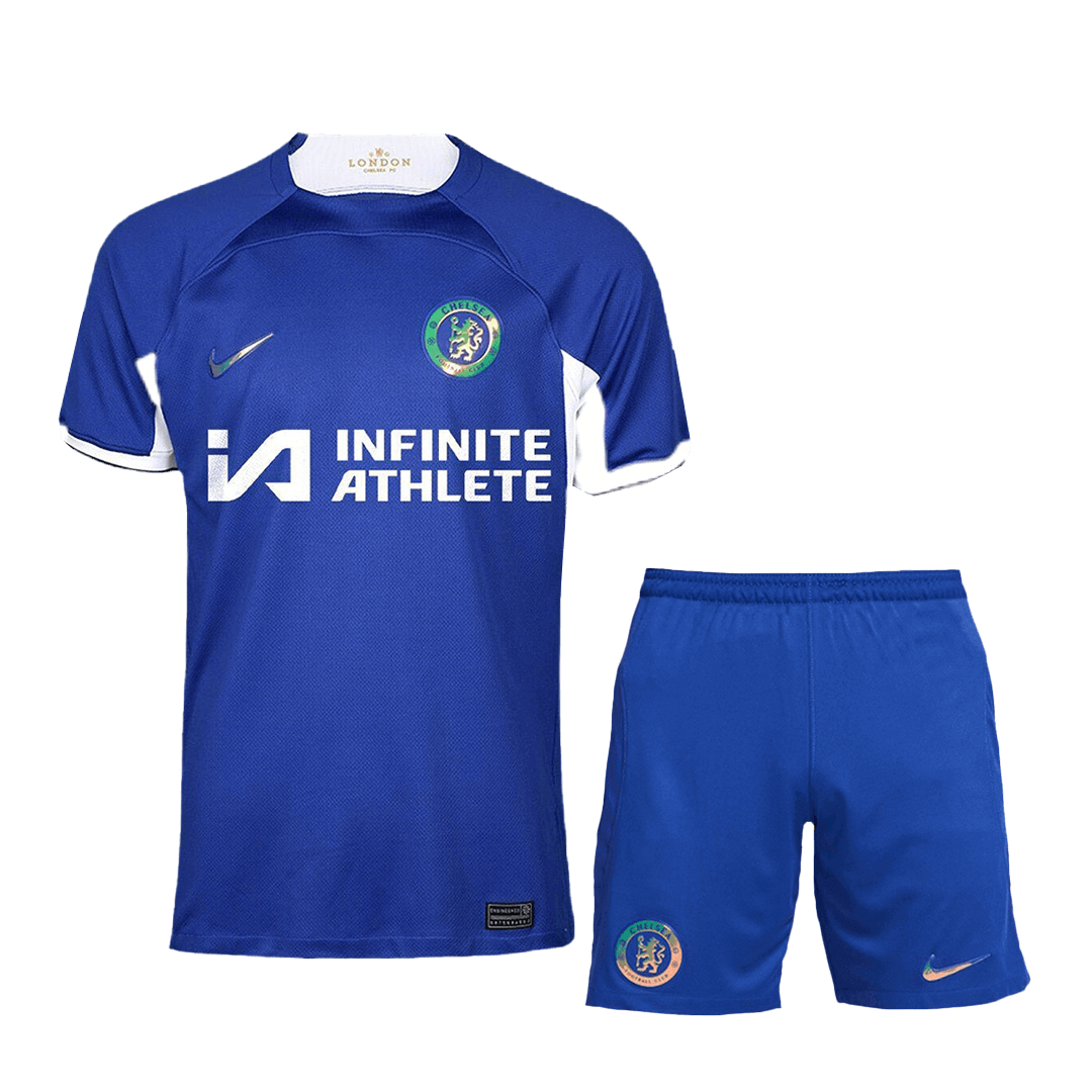 Chelsea Home Soccer Jersey Kit(Jersey+Shorts) 2023/24 - soccerdeal