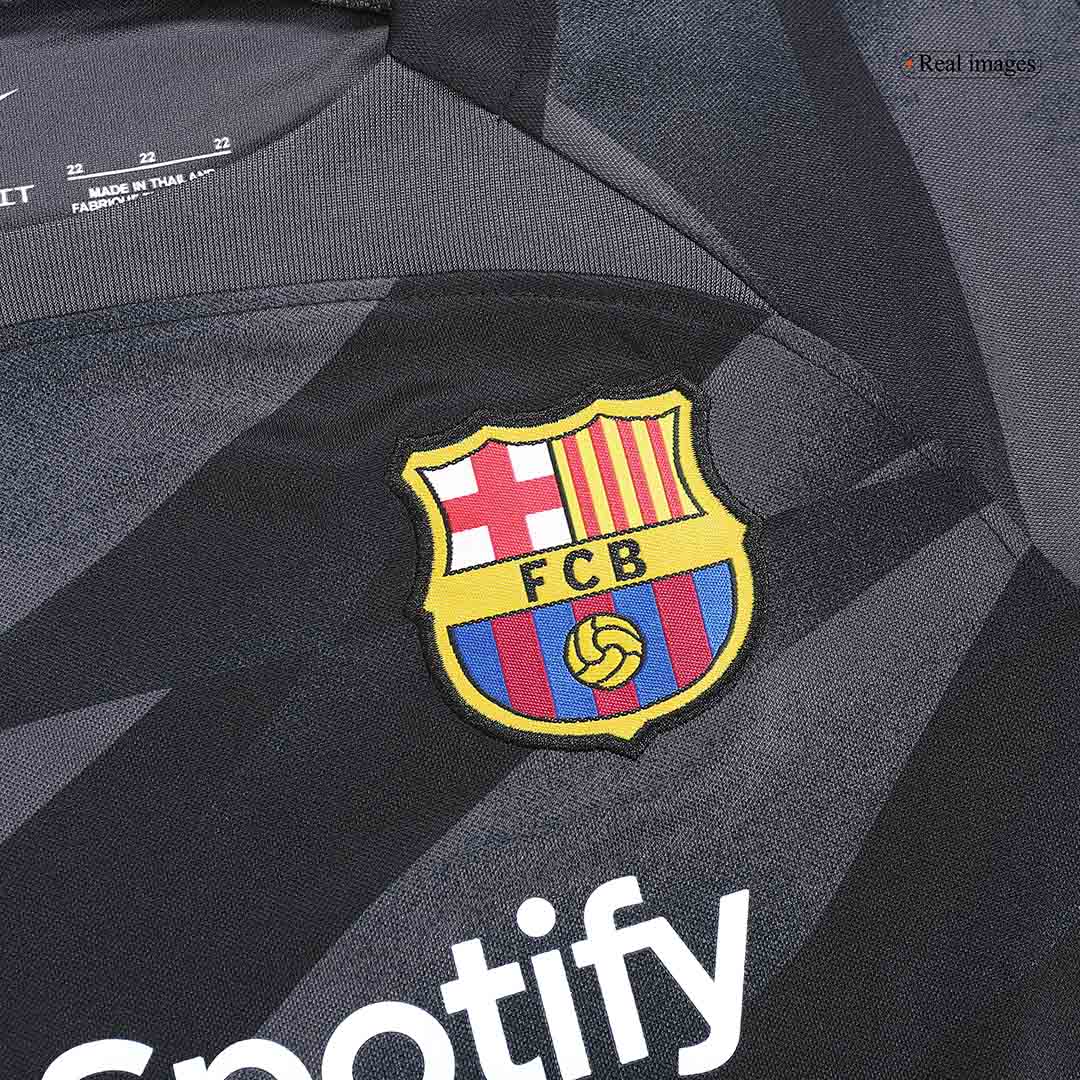 Kid's Barcelona Goalkeeper Soccer Jersey Kit(Jersey+Shorts) 2023/24 - soccerdeal