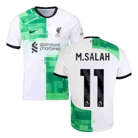 Authentic M.SALAH #11 Liverpool Away Soccer Jersey 2023/24 - soccerdeal