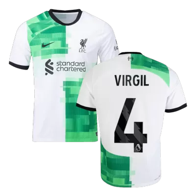 Authentic VIRGIL #4 Liverpool Away Soccer Jersey 2023/24 - Soccerdeal