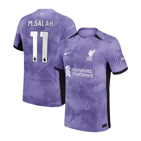 Authentic M.SALAH #11 Liverpool Third Away Soccer Jersey 2023/24 - soccerdeal