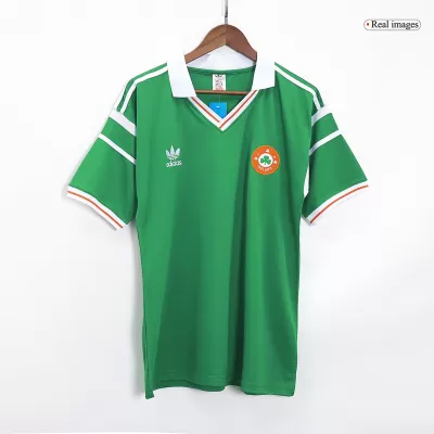 Retro 1988 Ireland Home Soccer Jersey - Soccerdeal