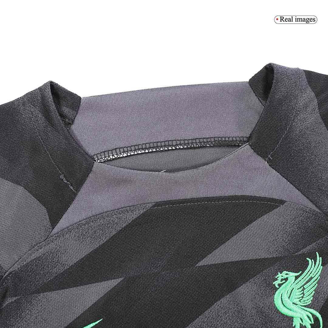 Kid's Liverpool Goalkeeper Soccer Jersey Kit(Jersey+Shorts) 2023/24 - soccerdeal