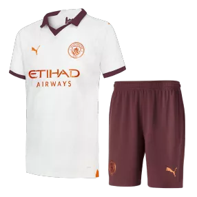 Manchester City Away Soccer Jersey Kit(Jersey+Shorts) 2023/24 - soccerdeal