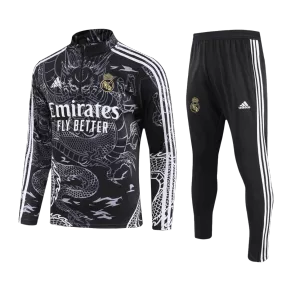 Kid's Real Madrid Zipper Sweatshirt Kit(Top+Pants) 2023/24 - soccerdeal