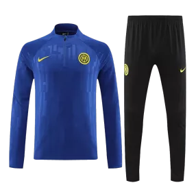 Inter Milan Zipper Sweatshirt Kit(Top+Pants) 2023/24 - soccerdeal