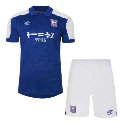 Kid's Ipswich Town Home Soccer Jersey Kit(Jersey+Shorts) 2023/24 - Soccerdeal