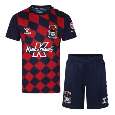 Kid's Coventry City Away Soccer Jersey Kit(Jersey+Shorts) 2023/24 - Soccerdeal