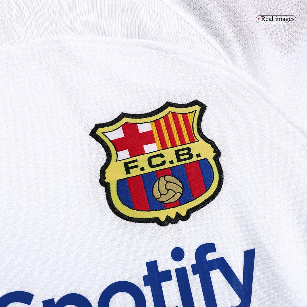 Barcelona Away Long Sleeve Soccer Jersey 2023/24 - soccerdeal