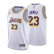 Kid's Los Angeles Lakers LeBron James #23 2022/23 Swingman NBA Jersey - Association Edition - soccerdeal