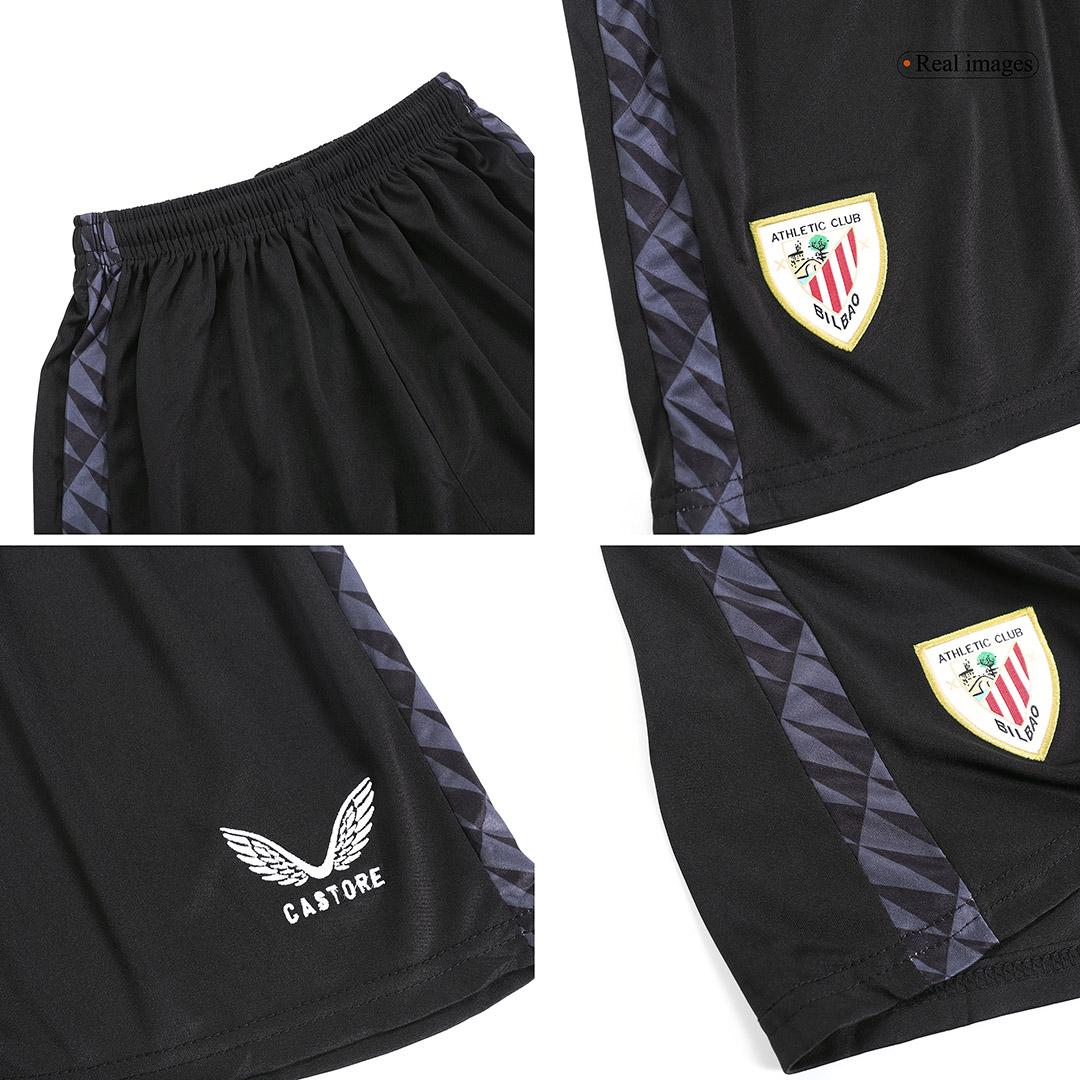 Kid's Athletic Club de Bilbao Goalkeeper Soccer Jersey Kit(Jersey+Shorts) 2023/24 - soccerdeal