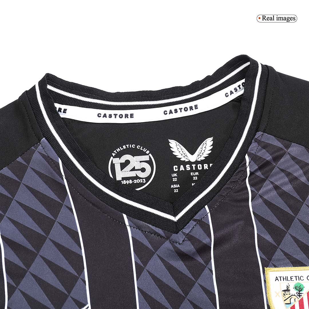 Kid's Athletic Club de Bilbao Goalkeeper Soccer Jersey Kit(Jersey+Shorts) 2023/24 - soccerdeal