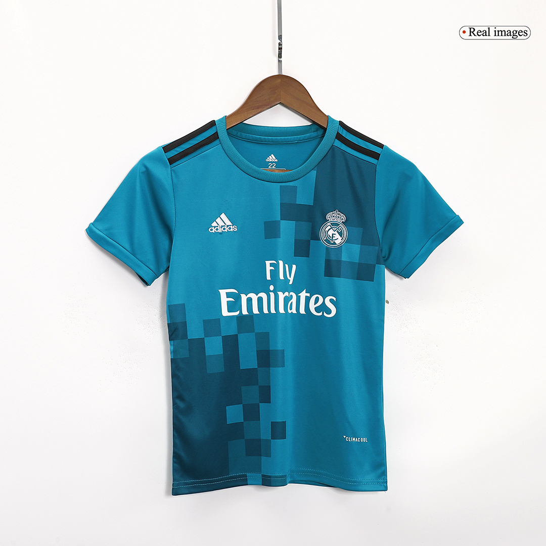 Kid's Real Madrid Third Away Soccer Jersey Kit(Jersey+Shorts) 2017/18 - soccerdeal