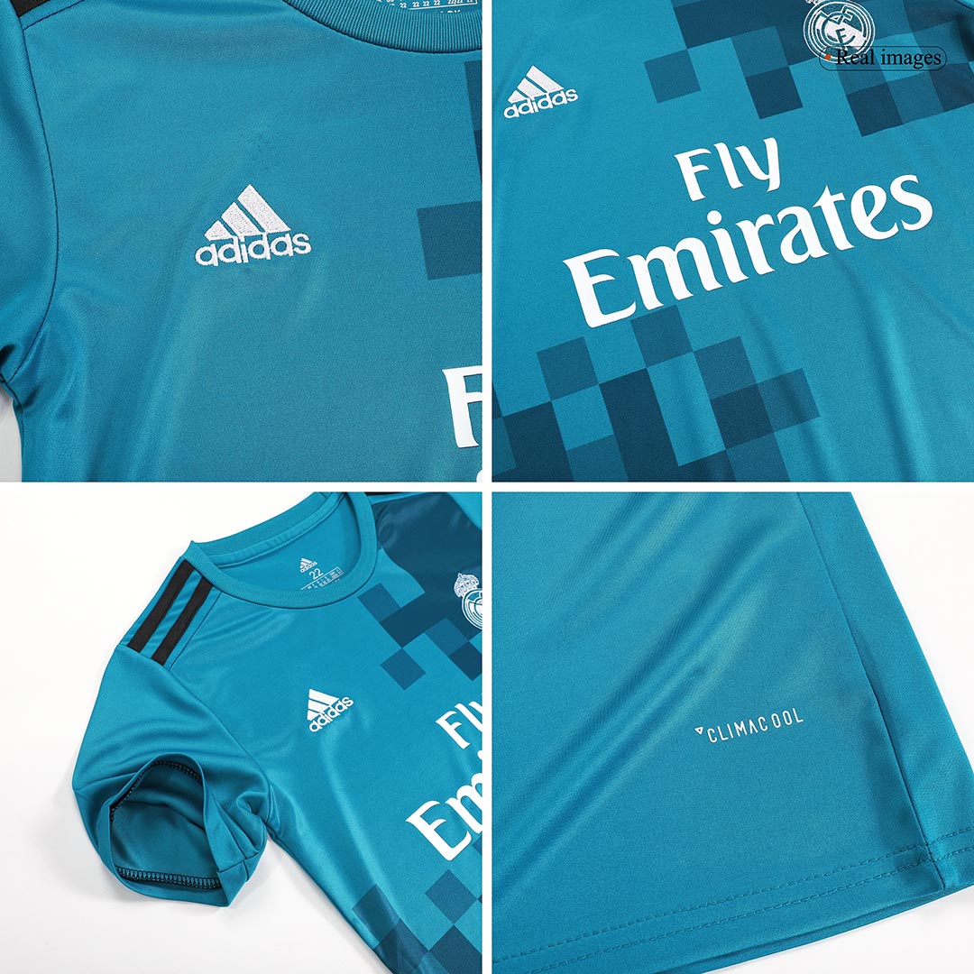 Kid's Real Madrid Third Away Soccer Jersey Kit(Jersey+Shorts) 2017/18 - soccerdeal