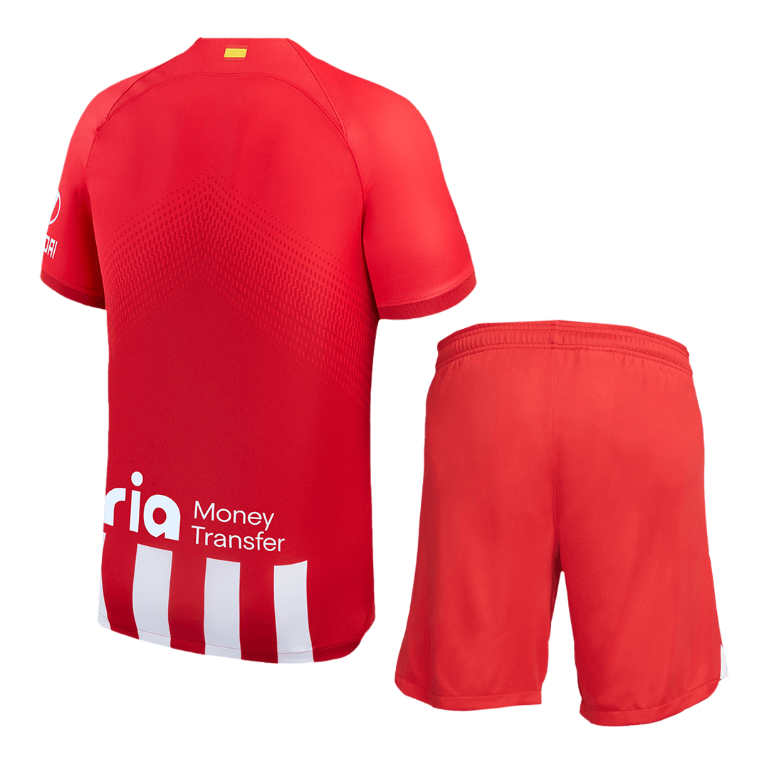 Atletico Madrid Home Soccer Jersey Kit(Jersey+Shorts) 2023/24 - soccerdeal