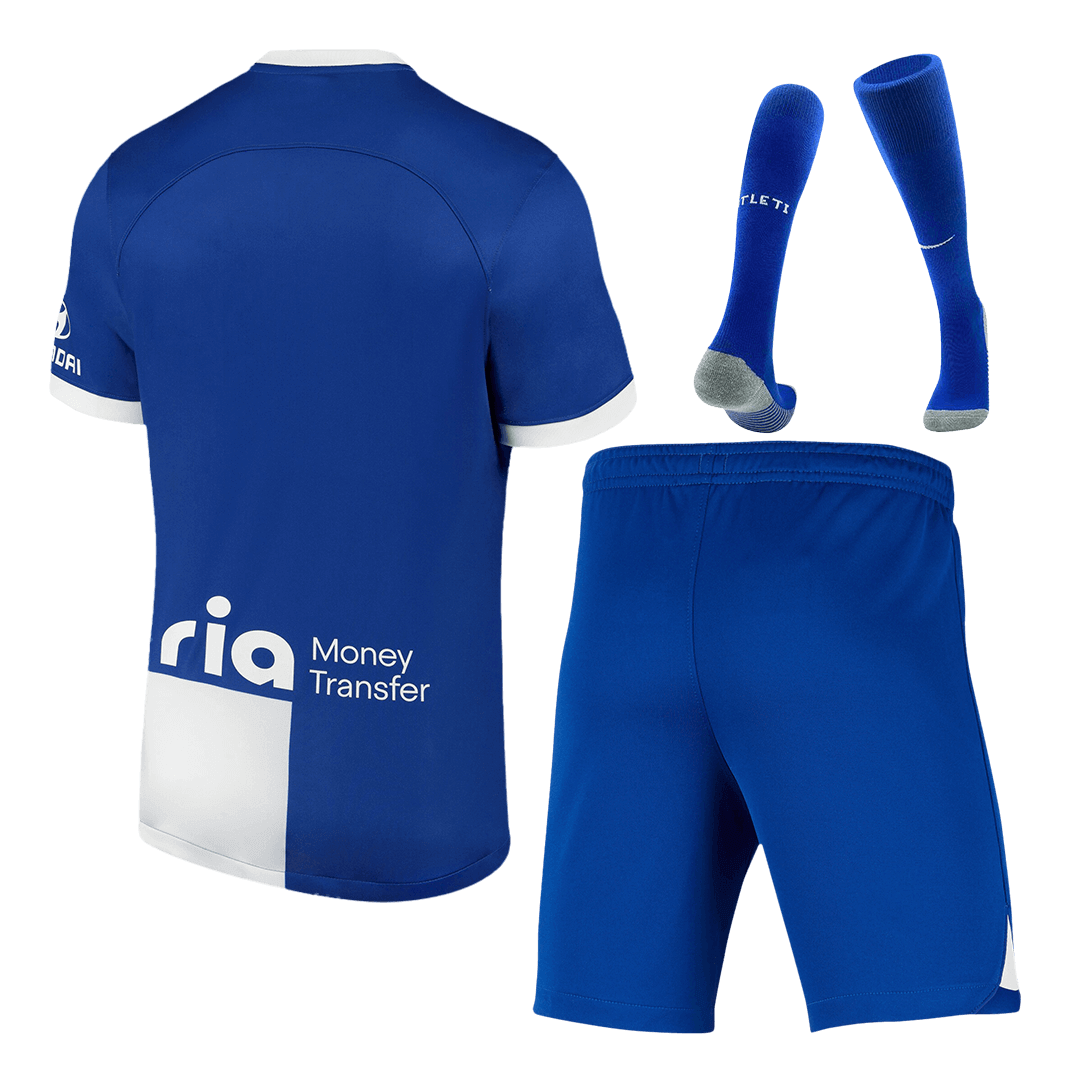 Atletico Madrid Away Soccer Jersey Kit(Jersey+Shorts+Socks) 2023/24 - soccerdeal