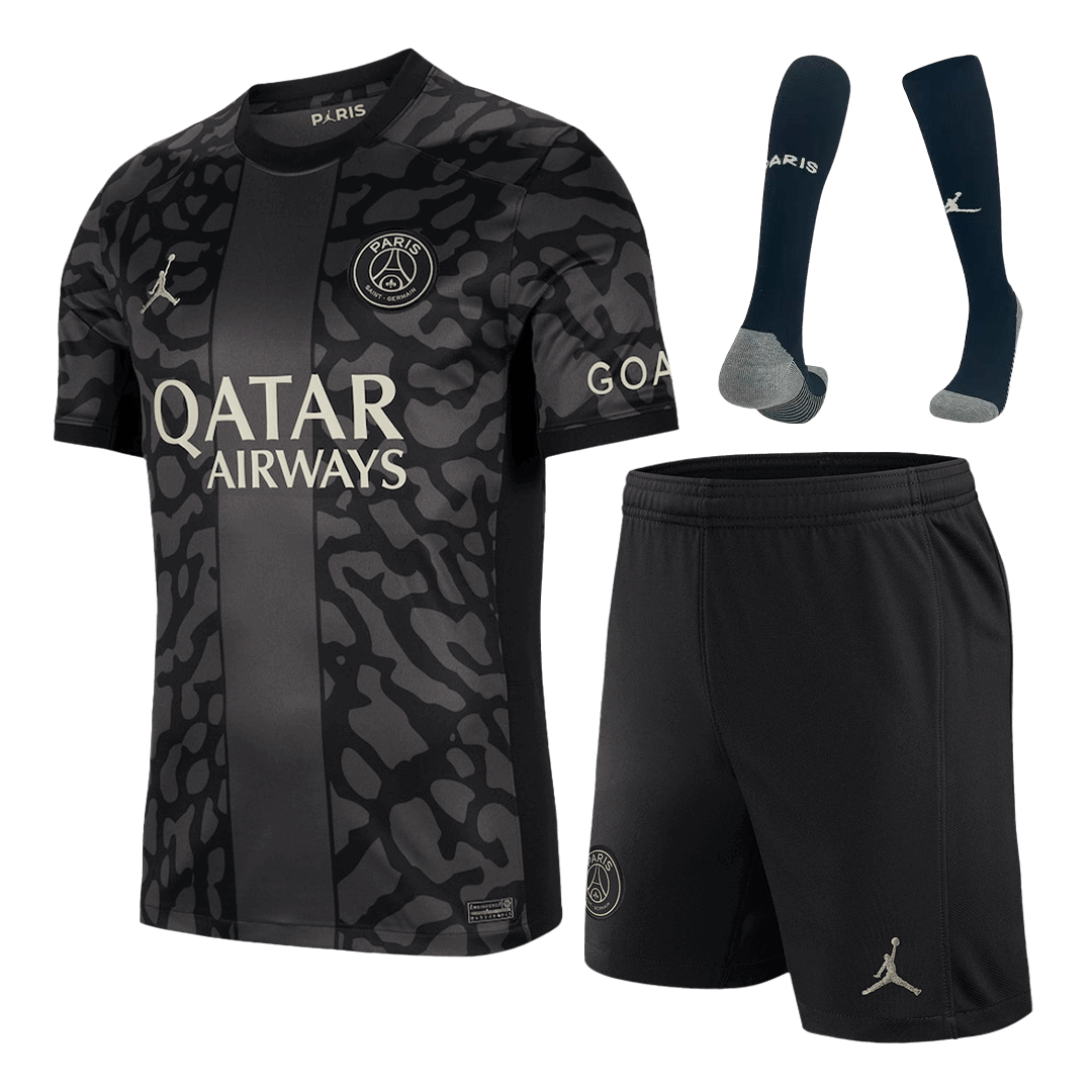 PSG Third Away Soccer Jersey Kit(Jersey+Shorts+Socks) 2023/24 - soccerdeal