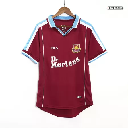 Retro 1999/01 West Ham United Home Soccer Jersey - Soccerdeal