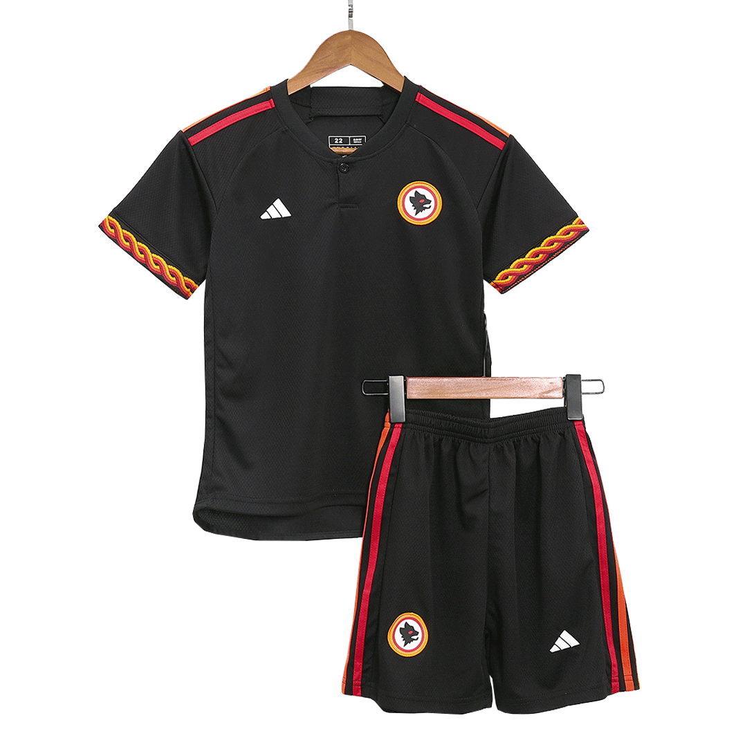 Kid's Roma Third Away Soccer Jersey Kit(Jersey+Shorts) 2023/24 - soccerdeal