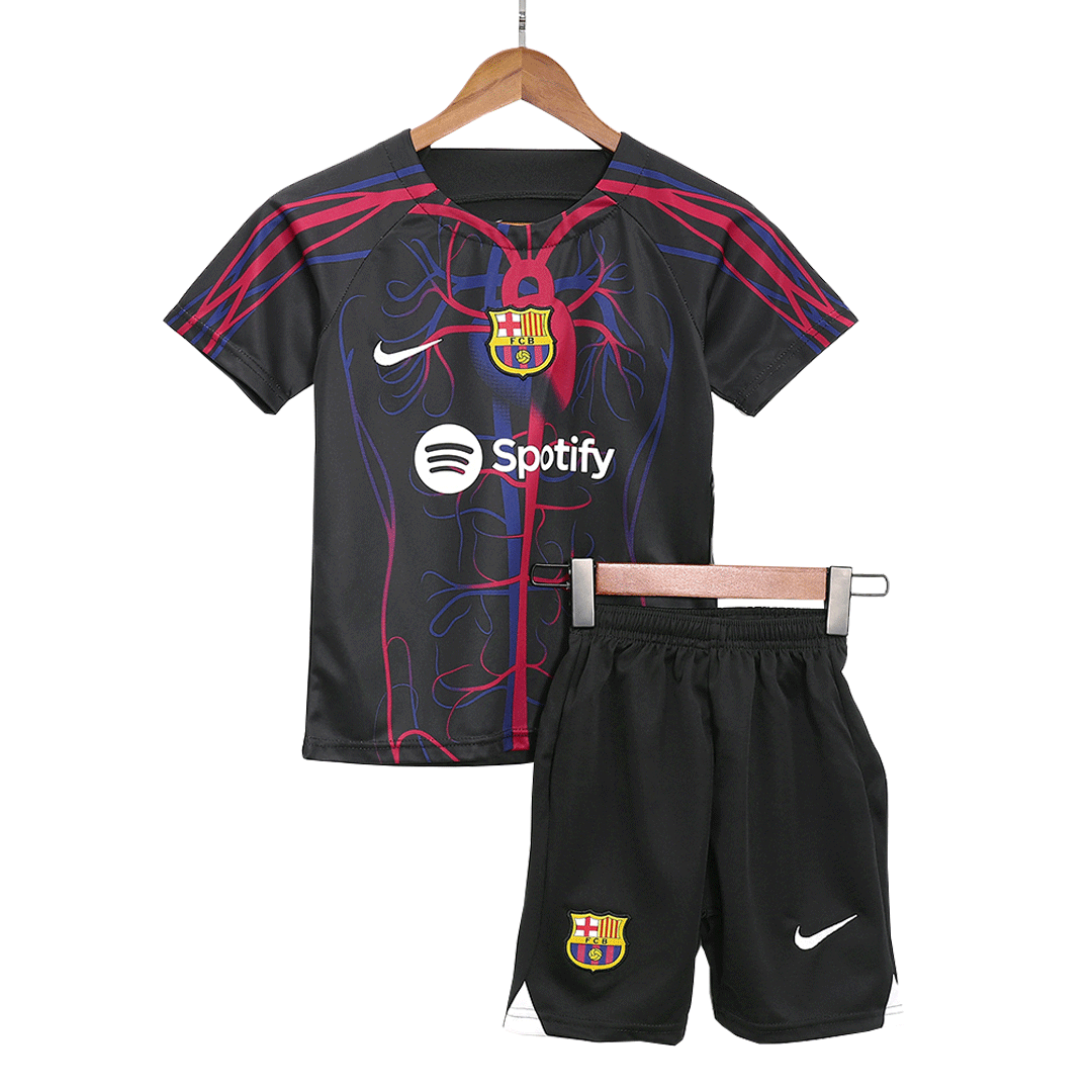 Kid's Barcelona x Patta Soccer Jersey Kit(Jersey+Shorts) 2023/24 - soccerdeal