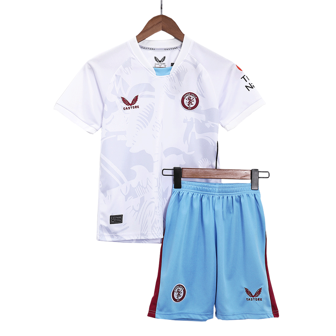 Kid's Aston Villa Away Soccer Jersey Kit(Jersey+Shorts) 2023/24 - soccerdeal
