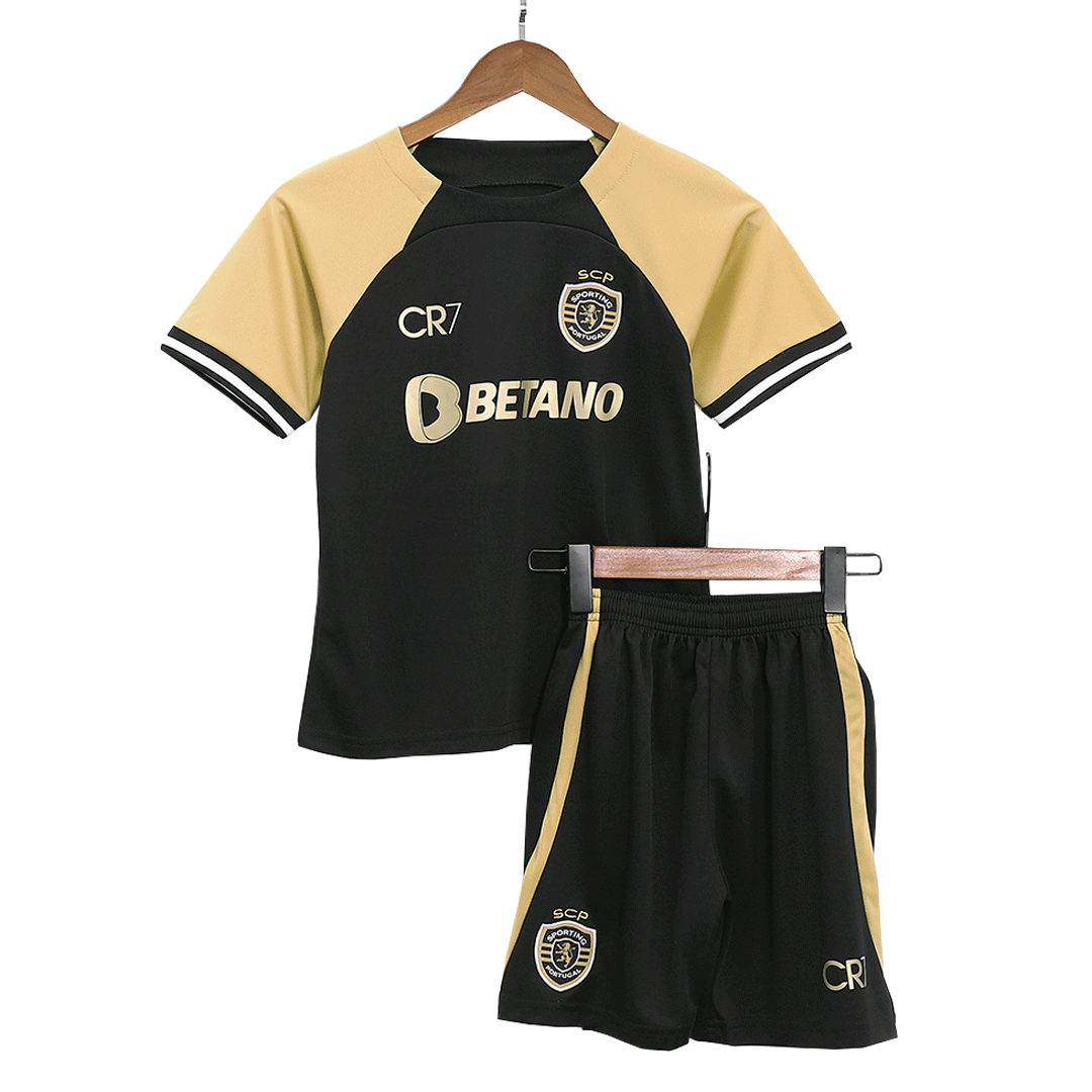 Kid's Sporting CP Third Away Soccer Jersey Kit(Jersey+Shorts) 2023/24 - soccerdeal