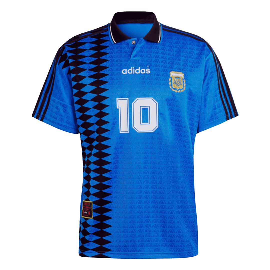 Retro #10 1994 Argentina Away Soccer Jersey - soccerdeal