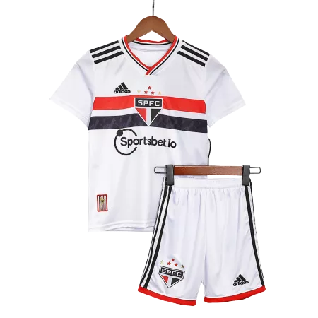 Kid's Sao Paulo FC Home Soccer Jersey Kit(Jersey+Shorts) 2022/23 - soccerdeal