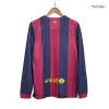 Retro 2014/15 Barcelona Home Long Sleeve Soccer Jersey - Soccerdeal