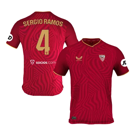 SERGIO RAMOS #4 Sevilla Away Soccer Jersey 2023/24 - soccerdeal