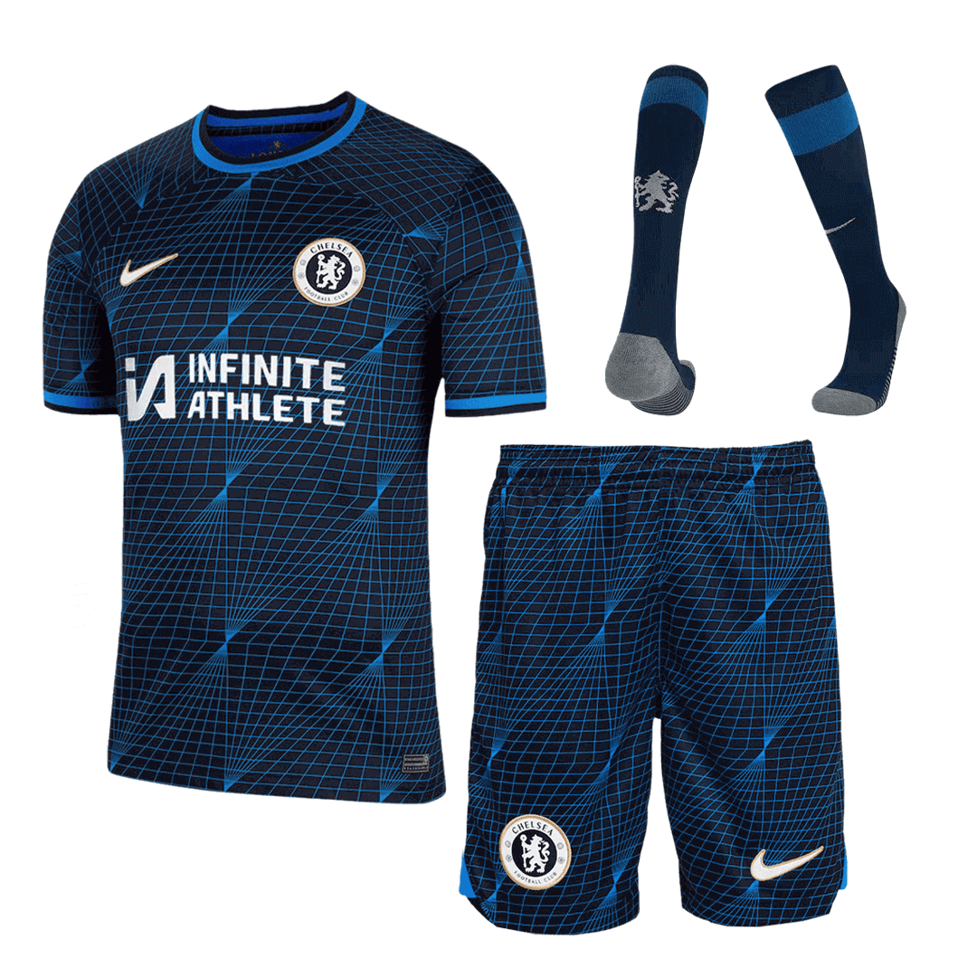 Chelsea Away Soccer Jersey Kit(Jersey+Shorts+Socks) 2023/24 - soccerdeal