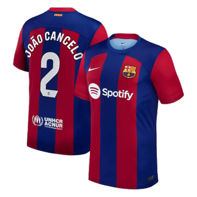 JOÃO CANCELO #2 Barcelona Home Soccer Jersey 2023/24 - Soccerdeal