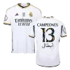 Authentic CAMPEONES #13 Real Madrid Home Soccer Jersey 2023/24 - Campeones Supercopa - Soccerdeal