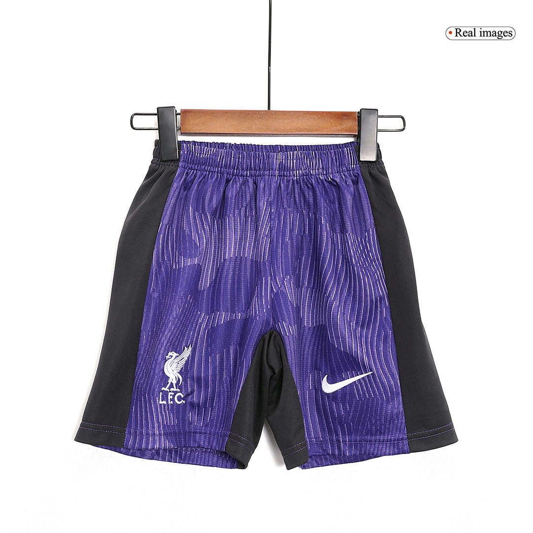 Kid's Liverpool Third Away Soccer Jersey Kit(Jersey+Shorts) 2023/24 - soccerdeal