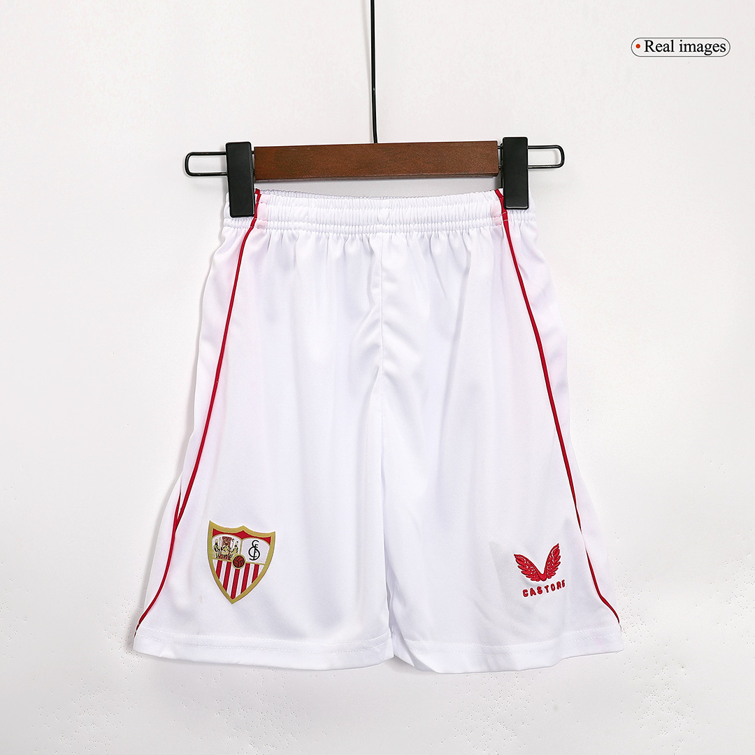 Kid's Sevilla Home Soccer Jersey Kit(Jersey+Shorts) 2023/24 - soccerdeal