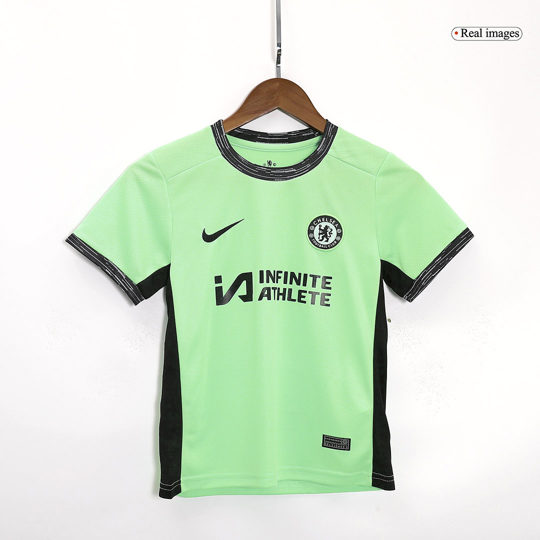 Kid's Chelsea Third Away Soccer Jersey Kit(Jersey+Shorts) 2023/24 - soccerdeal