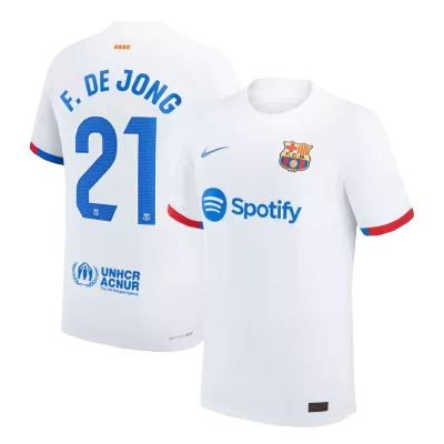 Authentic F. DE JONG #21 Barcelona Away Soccer Jersey 2023/24 - Soccerdeal