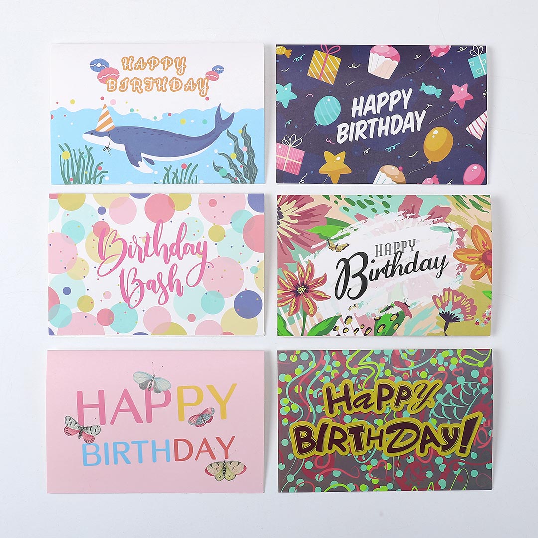 1 Pcs Random Style Personalized Birthday Greeting Card - Soccerdeal