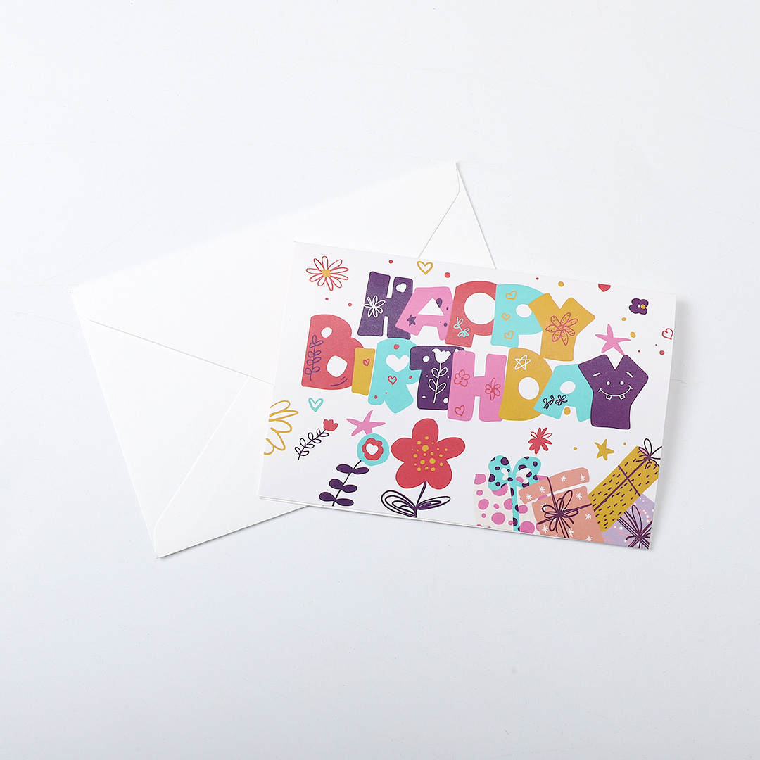 1 Pcs Random Style Personalized Birthday Greeting Card - Soccerdeal